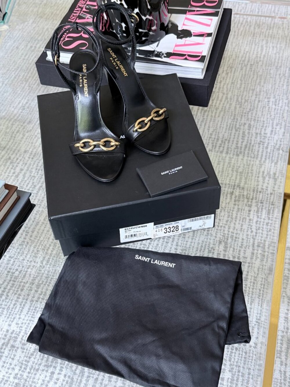 YSL Le Maillon 95 Sandal - Picture 9 of 10